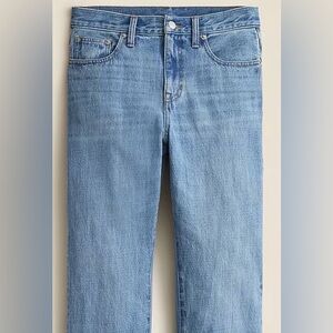 J. Crew Mid-rise straight jean in light blue denim